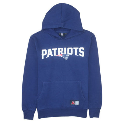 NFL Team Apparel Men's Blue Patriots Pullover Hoodie M Regular Fit