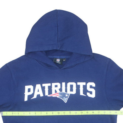 NFL Team Apparel Men's Blue Patriots Pullover Hoodie M Regular Fit