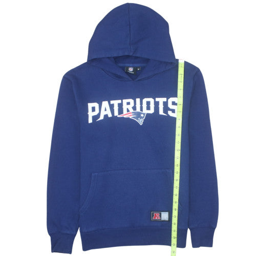 NFL Team Apparel Men's Blue Patriots Pullover Hoodie M Regular Fit
