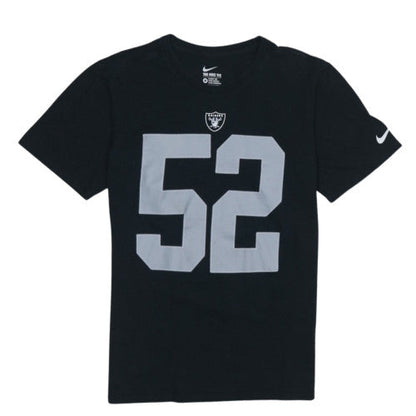 Nike Men’s Black Raiders 52 Athletic Fit Graphic T-Shirt M