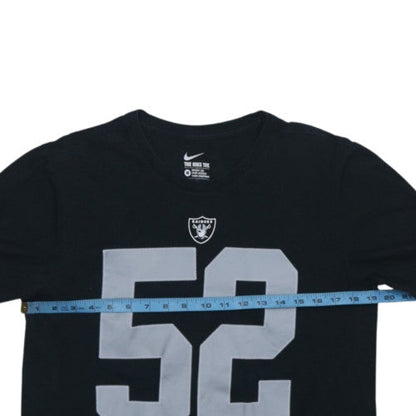 Nike Men’s Black Raiders 52 Athletic Fit Graphic T-Shirt M