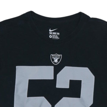 Nike Men’s Black Raiders 52 Athletic Fit Graphic T-Shirt M
