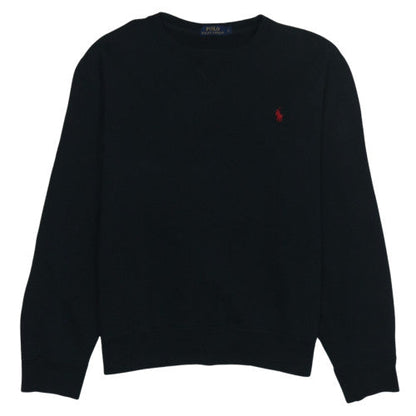 Ralph Lauren Men's Black Crew Neck Pullover Sweatshirt Size L