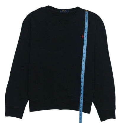 Ralph Lauren Men's Black Crew Neck Pullover Sweatshirt Size L