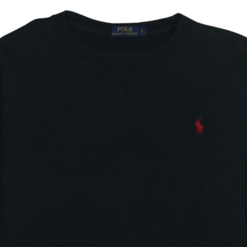 Ralph Lauren Men's Black Crew Neck Pullover Sweatshirt Size L