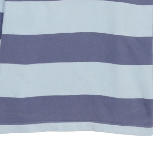 Canterbury Men's Blue XL 1/2 Zip Striped Rugby Sweatshirt