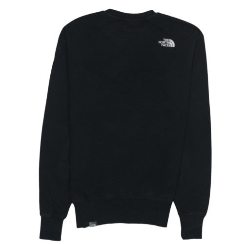 The North Face Mens Black M Crew Neck Sweatshirt Fleece Cotton Blend