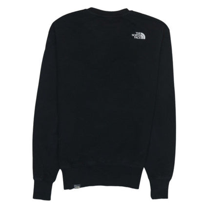 The North Face Mens Black M Crew Neck Sweatshirt Fleece Cotton Blend