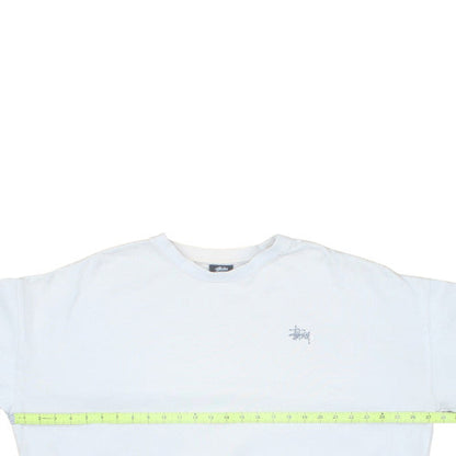 Stussy Women White Crew Neck Pullover Sweatshirt Size 10