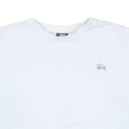 Stussy Women White Crew Neck Pullover Sweatshirt Size 10