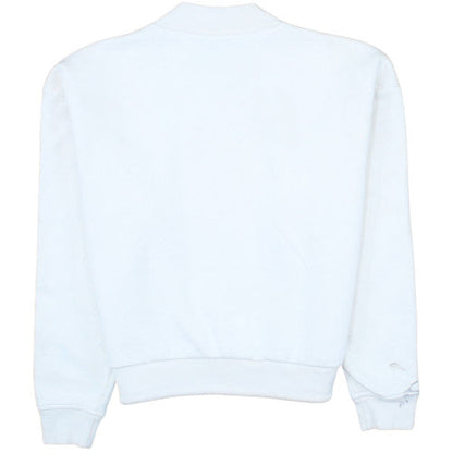 Adidas Womens White XS Pullover Sweatshirt with Drawstring Hem