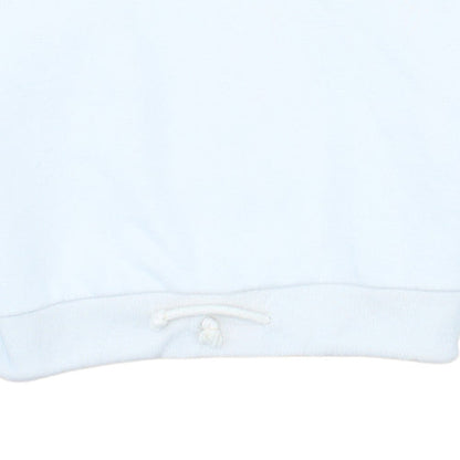 Adidas Womens White XS Pullover Sweatshirt with Drawstring Hem