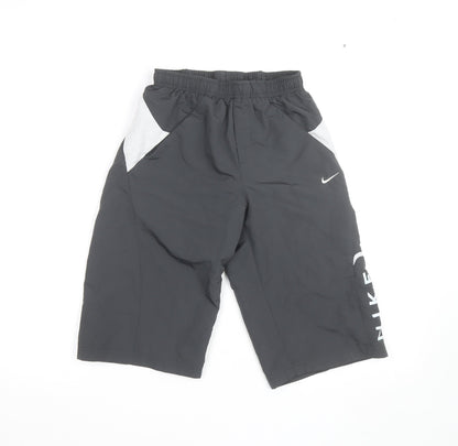 Nike Boys Black Athletic Shorts M 11-12 Years Quick Dry Sportswear