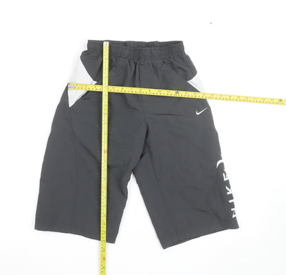 Nike Boys Black Athletic Shorts M 11-12 Years Quick Dry Sportswear