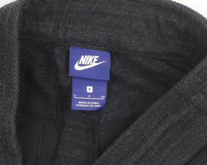 Nike Men's Black Small Athletic Sweat Shorts with Zip Pockets