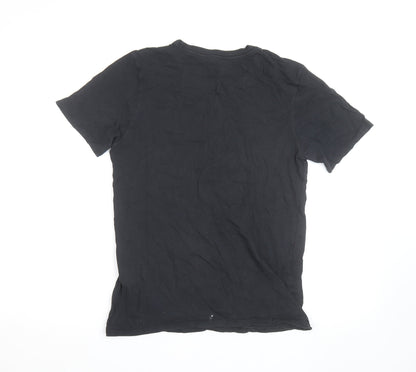Nike Men's Black Graphic Logo Sports T-Shirt Size M