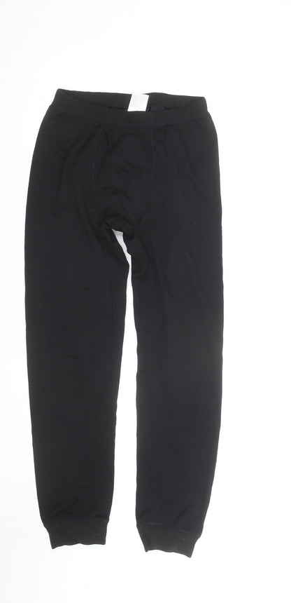 Crivit Men's Black Jogger Trousers S Regular Fit Elastic Waist