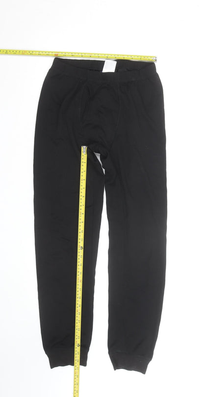 Crivit Men's Black Jogger Trousers S Regular Fit Elastic Waist