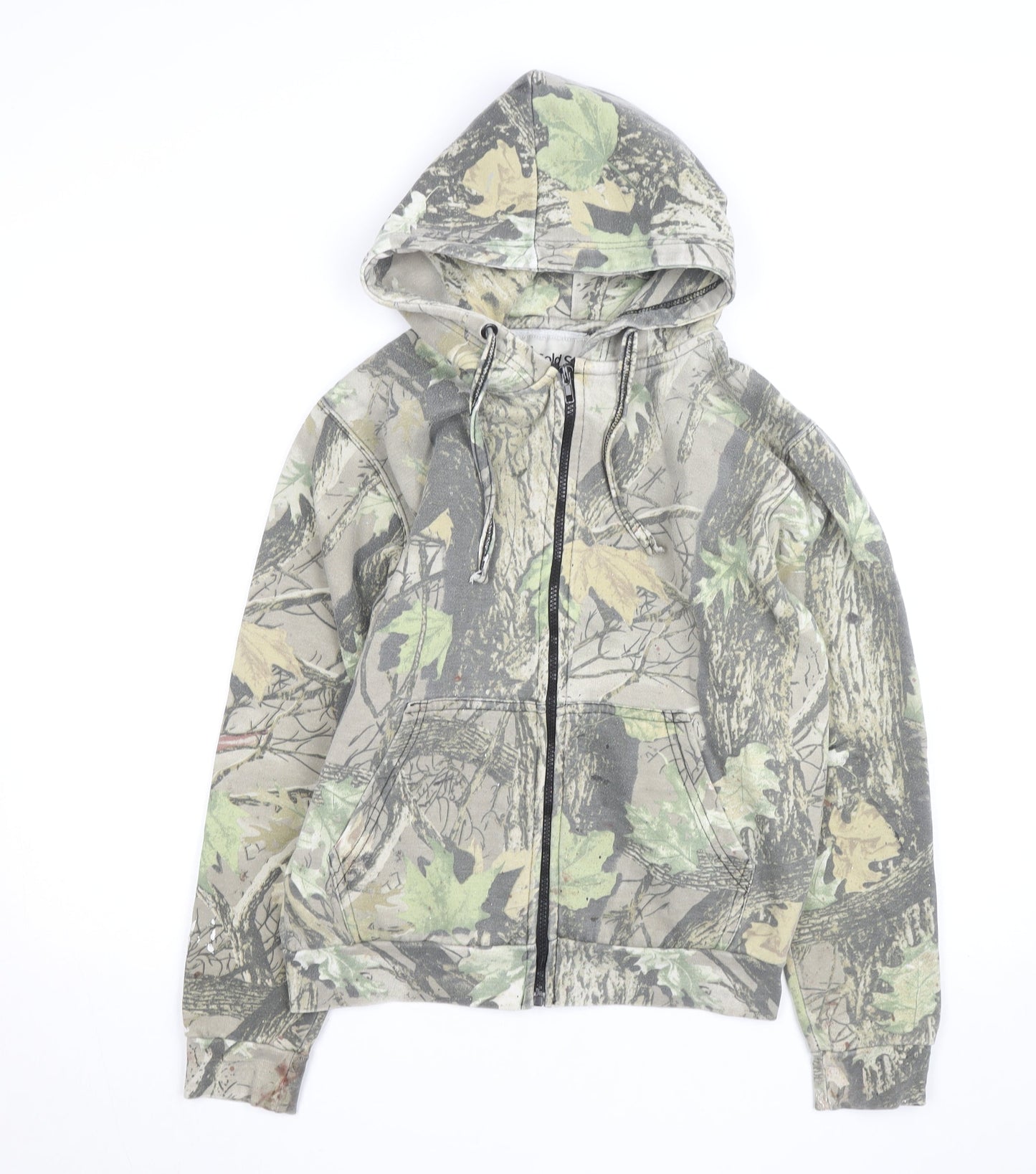 Cold Stream Outdoors Men's Green Camouflage Full Zip Hoodie S