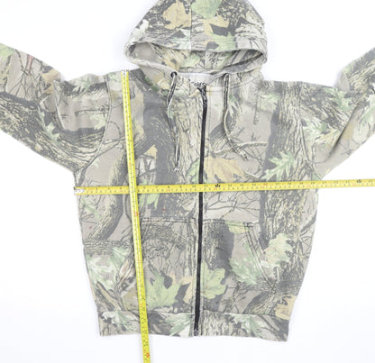 Cold Stream Outdoors Men's Green Camouflage Full Zip Hoodie S
