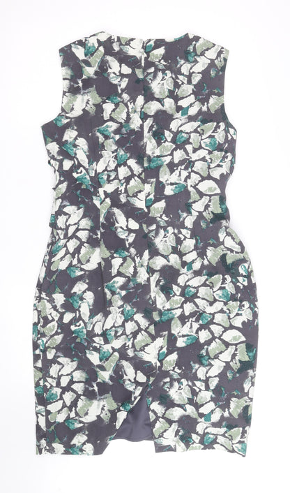Hobbs Women’s Multicoloured Floral Sheath Knee Length Dress Size 12
