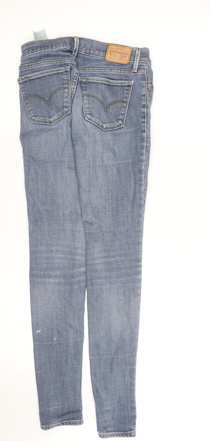 Levi's Women Blue 710 Super Skinny Jeans Size 6 Mid Rise Denim