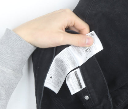Levi's 314 Shaping Straight Black Jeans Womens Size 30 Slim Fit Denim