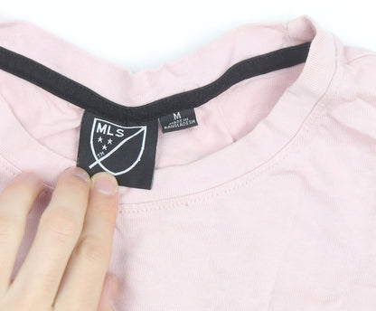 MLS Men’s Pink Inter Miami CF Graphic T-Shirt Size M Regular Fit