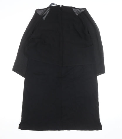French Connection Women's Black Size 12 Bodycon Knee Length Dress