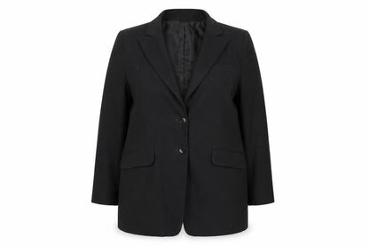 St. Bernard Classics Collection Women's Black Size 14 Blazer Coat