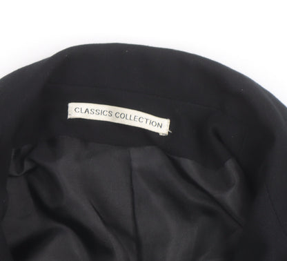 St. Bernard Classics Collection Women's Black Size 14 Blazer Coat