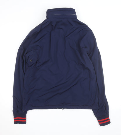 Polo Ralph Lauren Men's Blue Bomber Jacket Size M Classic Lined Zip