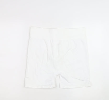 Kappa x Primark Women White L Biker Activewear Shorts