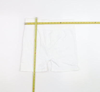 Kappa x Primark Women White L Biker Activewear Shorts