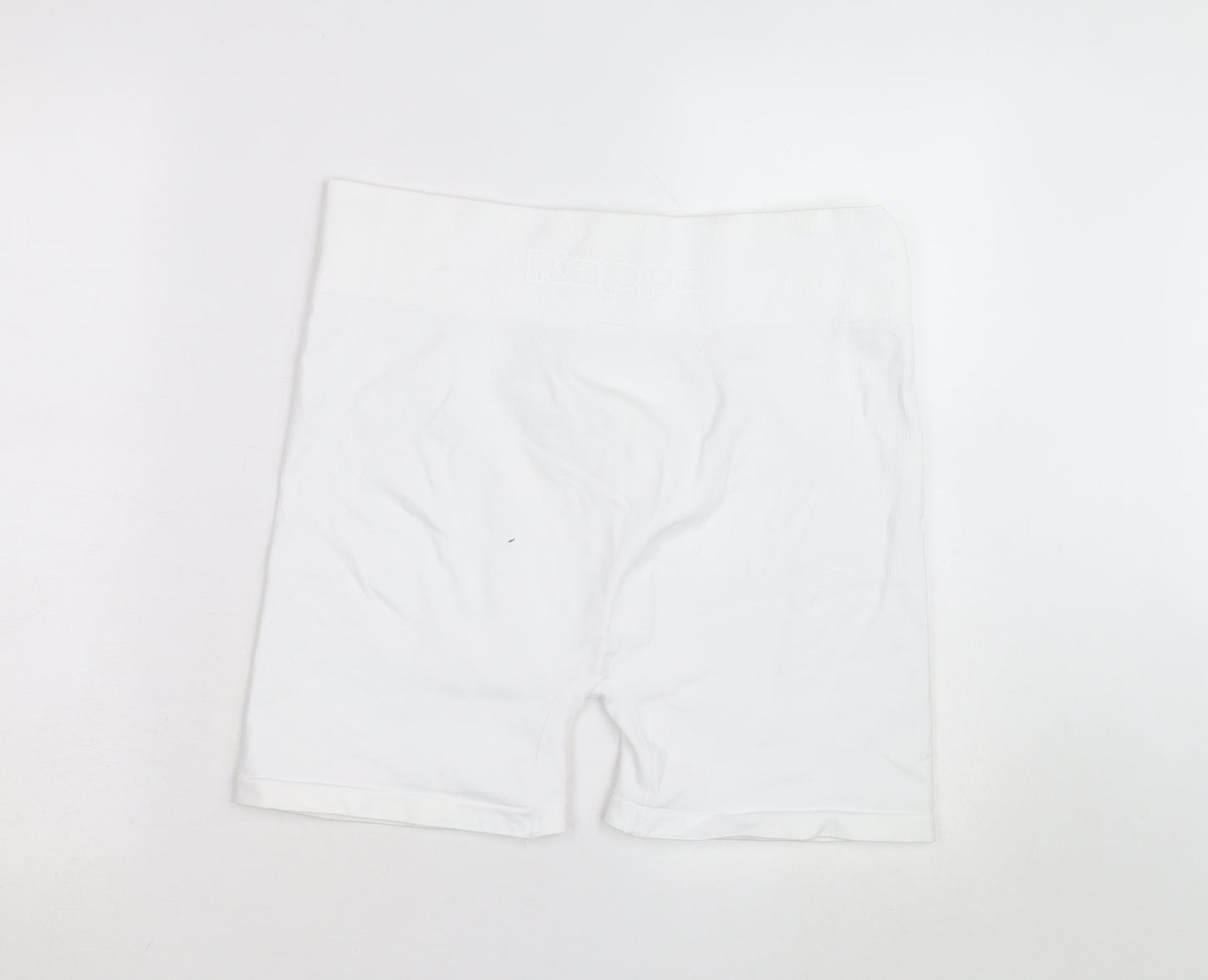 Kappa x Primark Women White L Biker Activewear Shorts