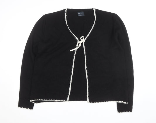 ASOS DESIGN Women's Black V-Neck Knit Cardigan Size 18