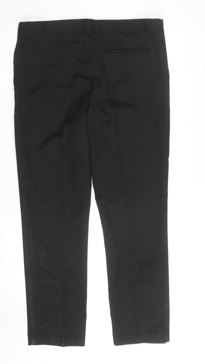 Marks and Spencer Boys Black 17-18 Years Regular Fit School Dress Pants