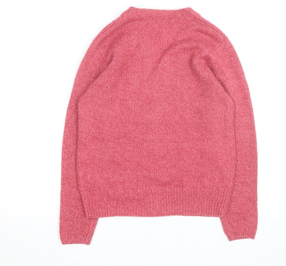 Honor Millburn Women's Pink Cable Knit V-Neck Cardigan M