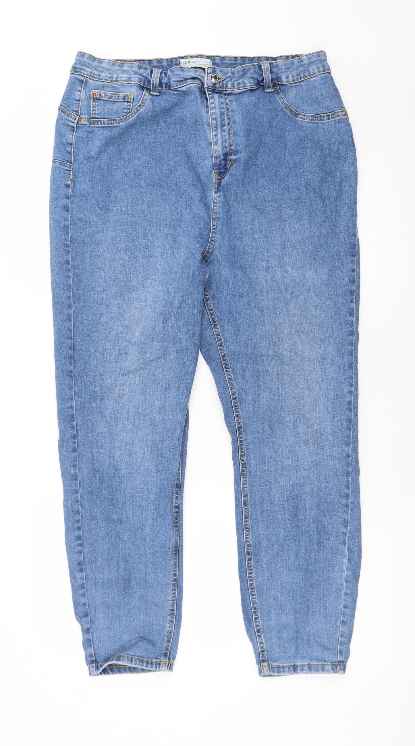 Primark Mens Blue Regular Fit Straight Denim Jeans 40in Waist