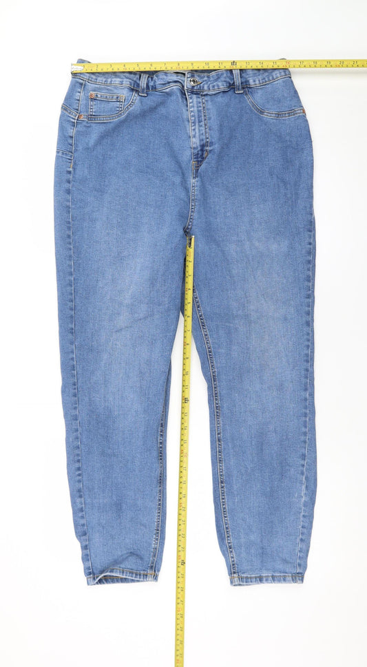 Primark Mens Blue Regular Fit Straight Denim Jeans 40in Waist