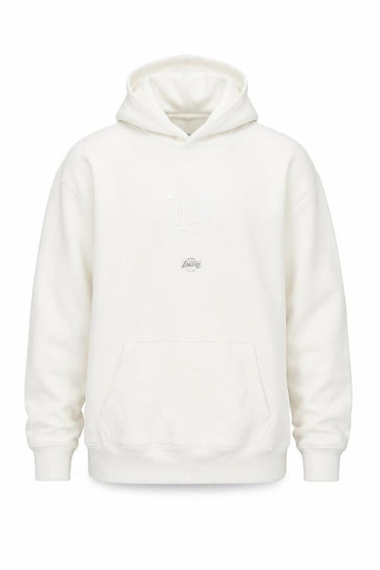NBA Men’s White LA Lakers Pullover Hoodie Medium Fleece Sportswear