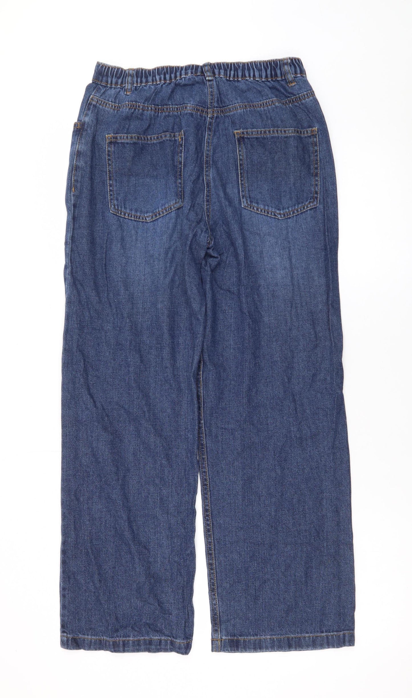 Dunnes Stores Womens Blue Wide-Leg Jeans Size 26in Cotton