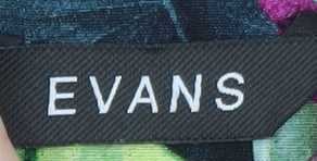 Evans Women’s Multicoloured Floral Chiffon Tunic Blouse Size 18