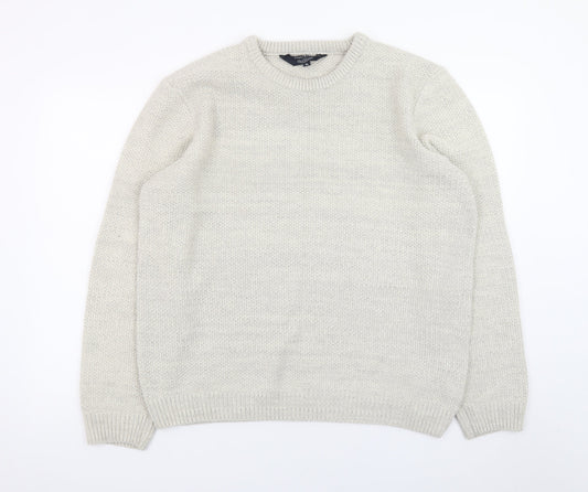 Kensington Eastside Mens Ivory XL Pullover Knit Jumper