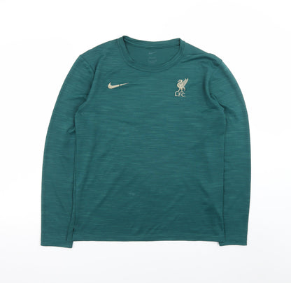 Nike Men's Green LFC Dri-Fit Long Sleeve Athletic T-Shirt S