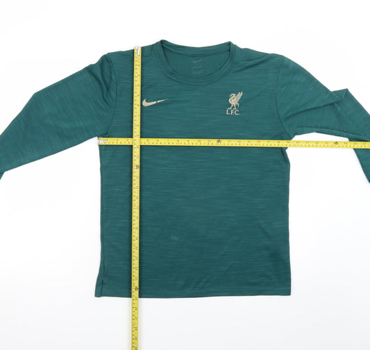 Nike Men's Green LFC Dri-Fit Long Sleeve Athletic T-Shirt S