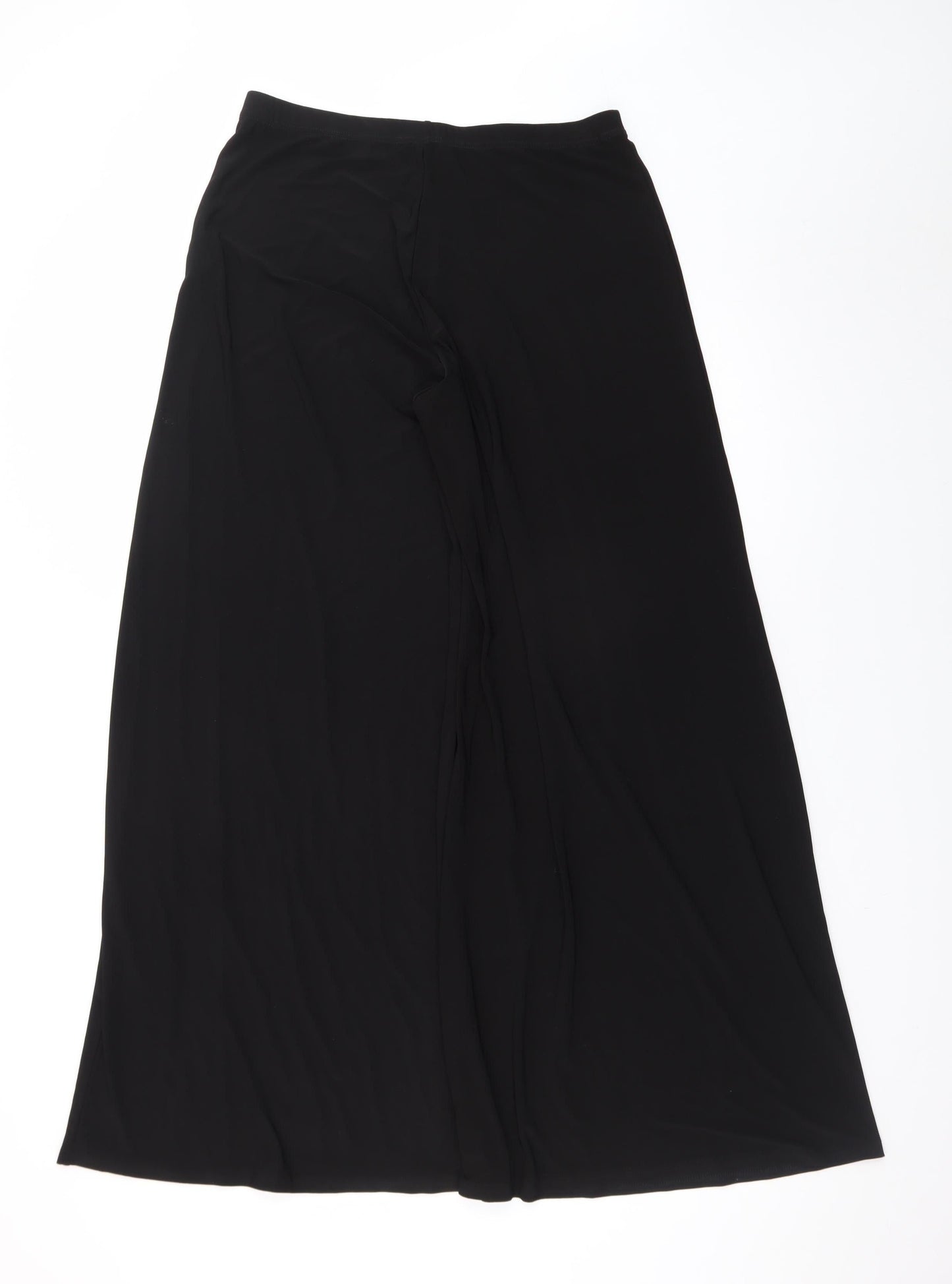 Atmosphere Womens Black Wide-Leg High Waist Jersey Trousers Size 14