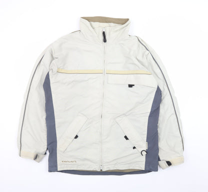Columbia Men's Beige Parka Jacket M Windproof Outdoor Hiking