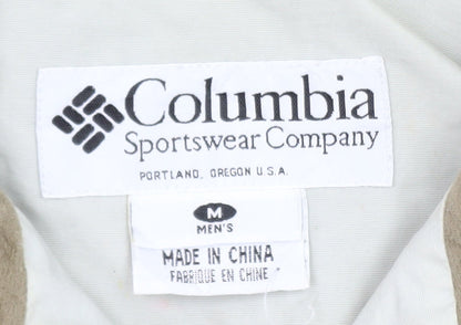 Columbia Men's Beige Parka Jacket M Windproof Outdoor Hiking