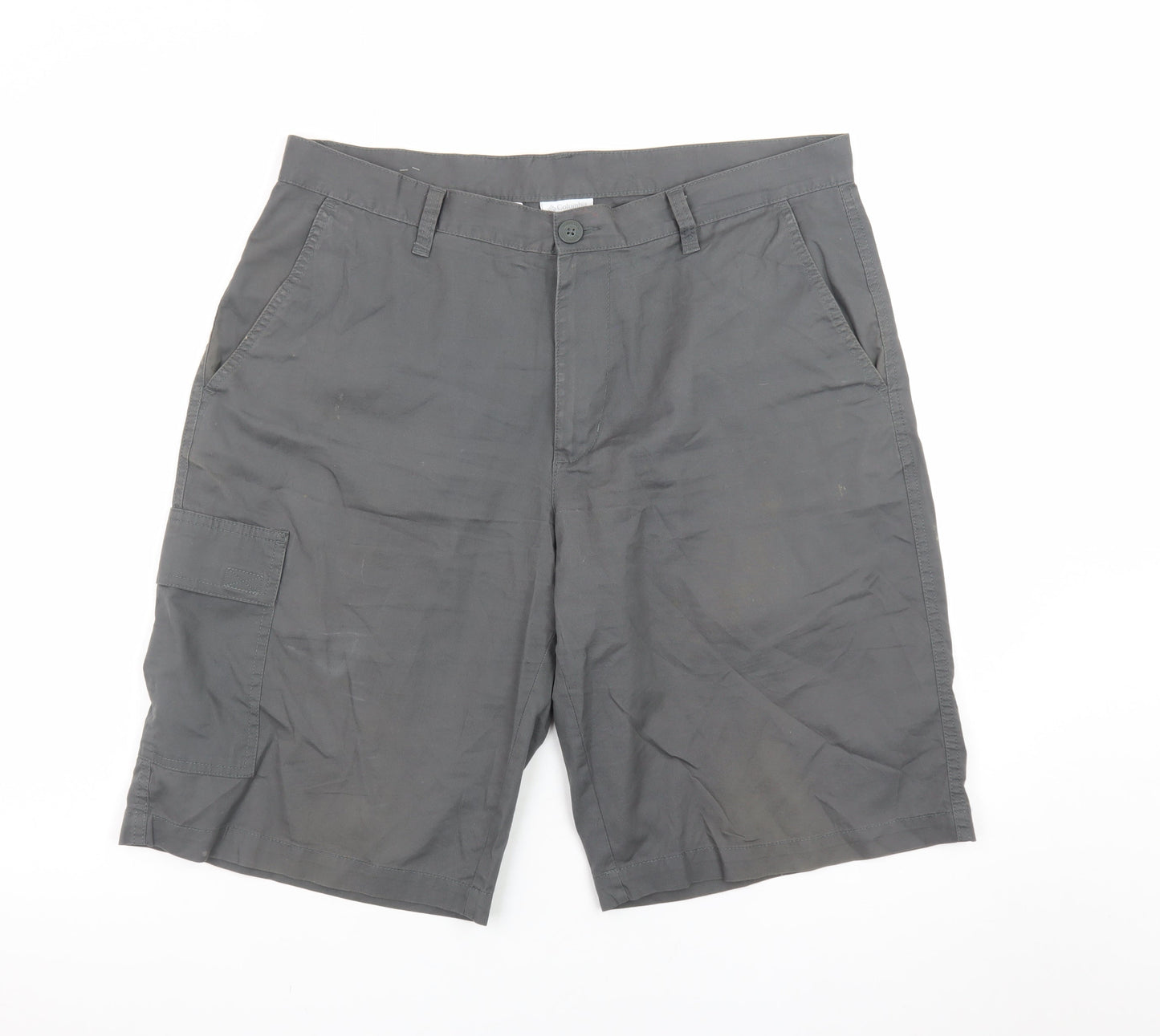 Columbia Mens Grey 36 Cargo Shorts Cotton Outdoor Travel